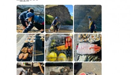 白百何首次晒二胎儿子生活照！母子俩河边捞鱼烧烤好温馨