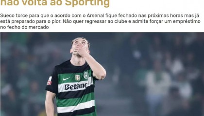 葡媒：约克雷斯已决定，无论是否转会阿森纳，都不会再为葡体效力