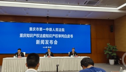 重庆知识产权法庭三年来受理各类知识产权案件14135件