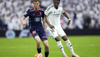 西甲-姆巴佩双响居莱尔传射 皇马3-2塞尔塔落后巴萨4分