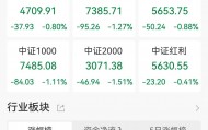 A股收评：三大指数齐跌，沪指失守4000点创指跌1.84%，锂矿股逆市走高！近4100股下跌，成交2.46万亿放量1376亿
