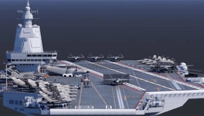 中国正造核航母，比福建舰还大？美媒信誓旦旦拿出一张卫星图