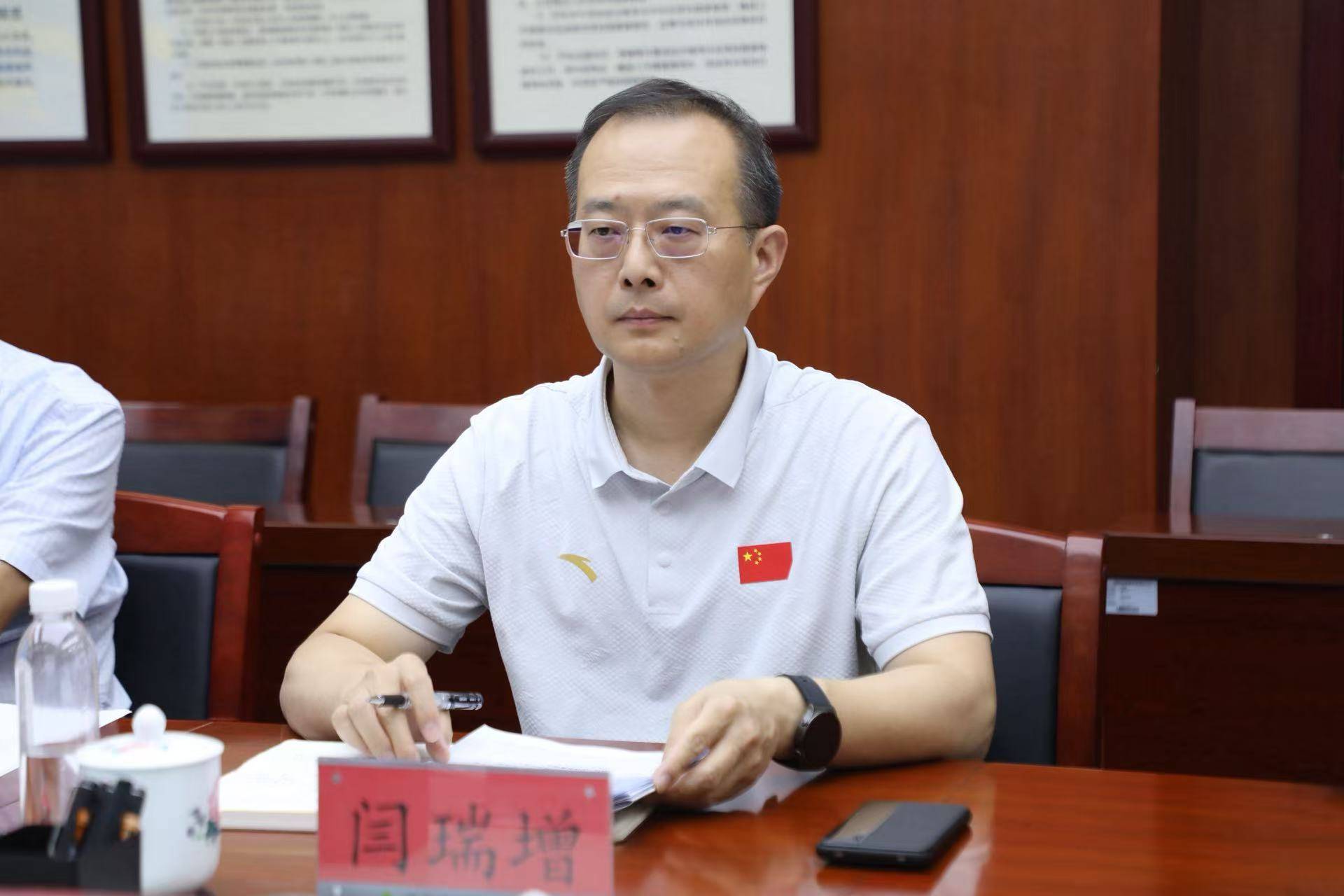 张家界市人民政府党组成员、副市长闫瑞增一行来省社对接工作