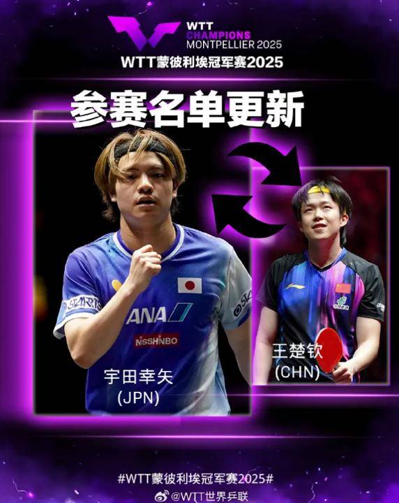 突发!王楚钦、林诗栋、梁靖崑、孙颖莎、王曼昱退赛